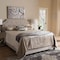 Baxton Studio Willis Modern Light Beige Upholstered Full Size Bed 136-7460 - alternate 4
